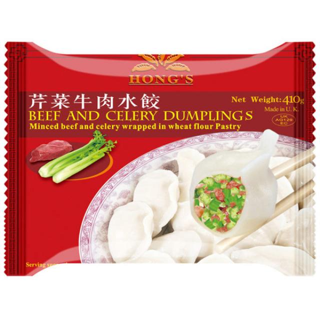 特价 Hong's 芹菜牛肉水饺 410g