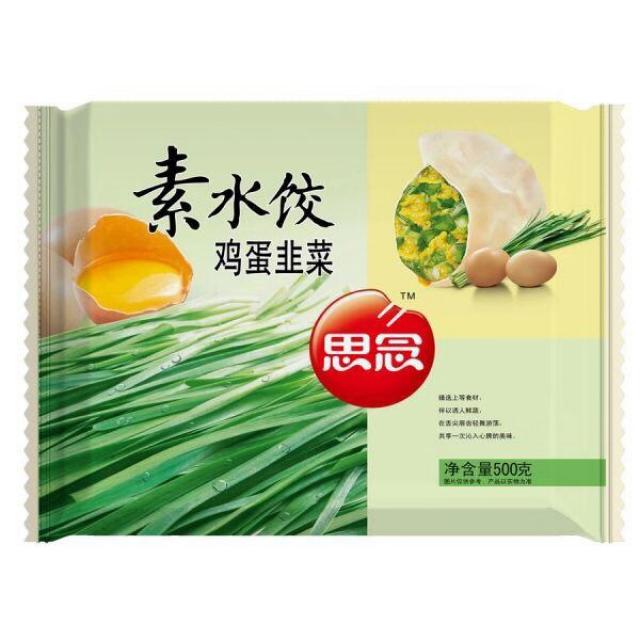 思念 素水饺 鸡蛋韭菜 500g