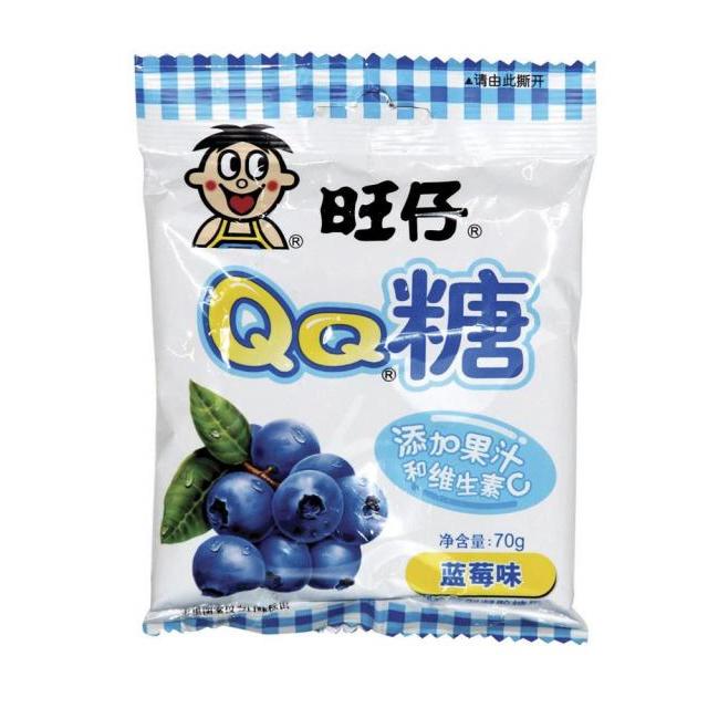 【特价】旺仔QQ糖 - 蓝莓味 70g【零食】