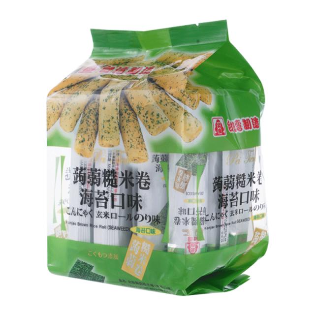 北田 蒟蒻糙米卷 海苔味 160g 【零食】