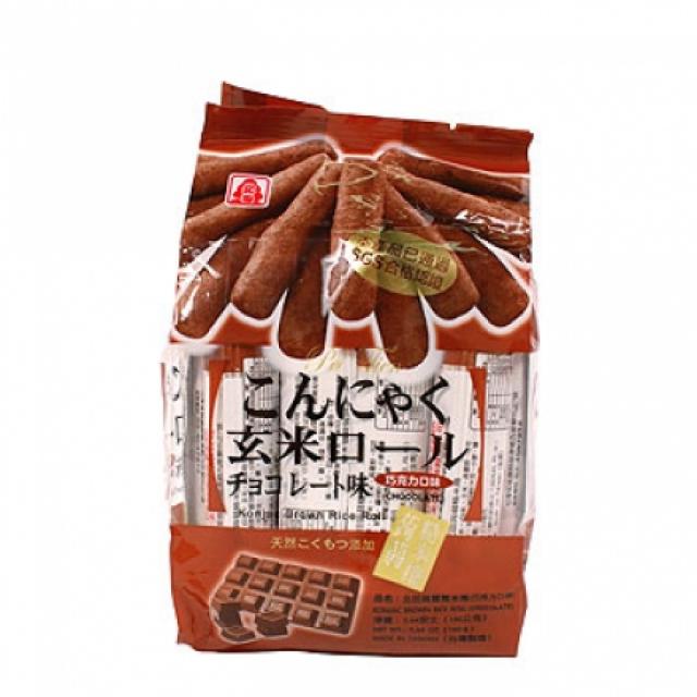 北田 蒟蒻糙米卷巧克力味 160g【零食】