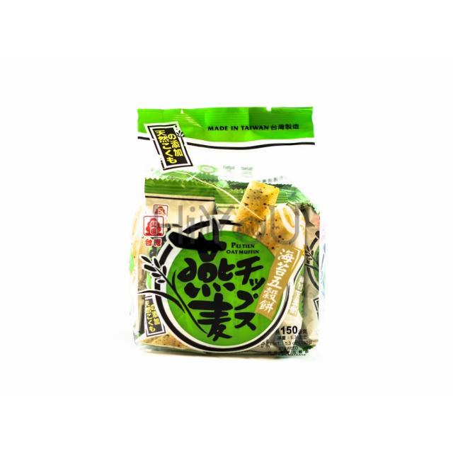 北田 燕麦五谷饼（海苔味）150g【零食】