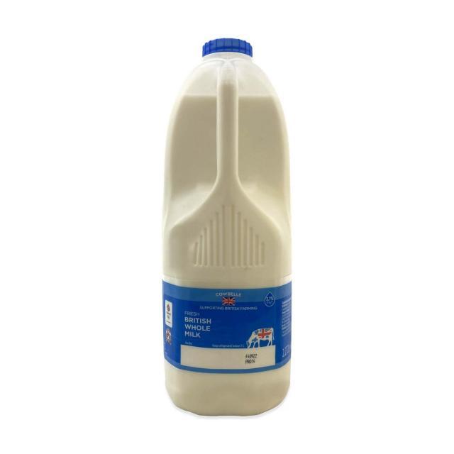 新鲜 全脂 牛奶 2.272L 4pint