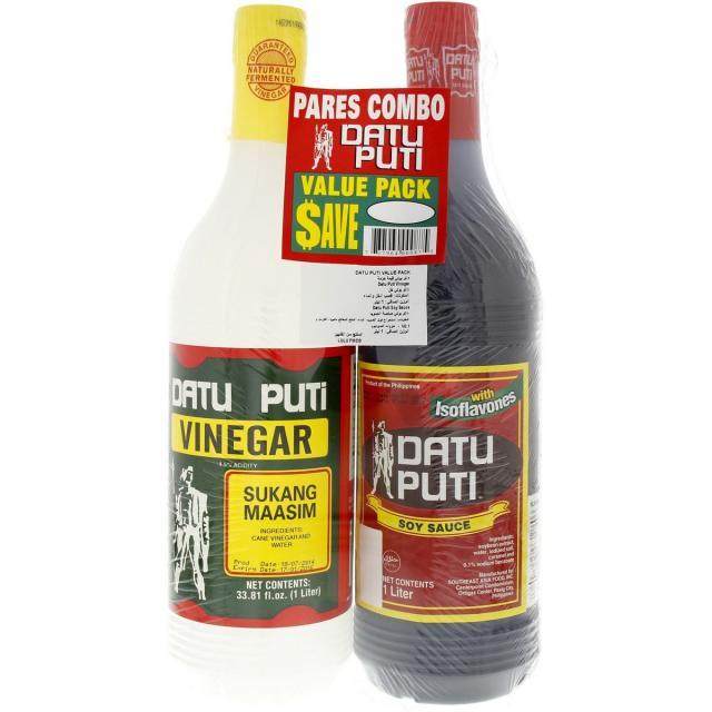 【特价】Datu Puti 超值装 酱油1L+醋1L
