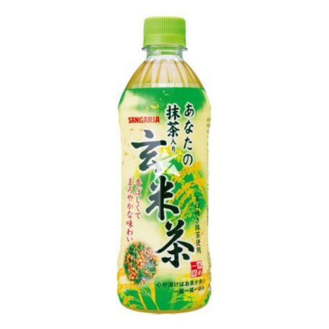 【特价】三佳利 抹茶玄米茶 500ml