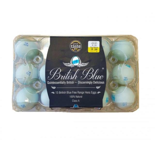 英国蓝色天然散养鸡蛋 15个