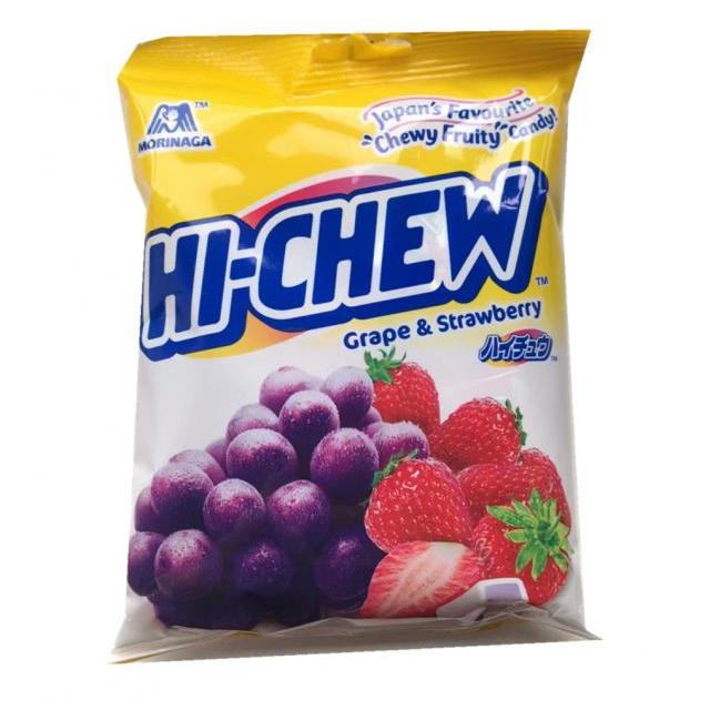Morinaga Hi-Chew 葡萄草莓混合味糖果 100g(未含税）